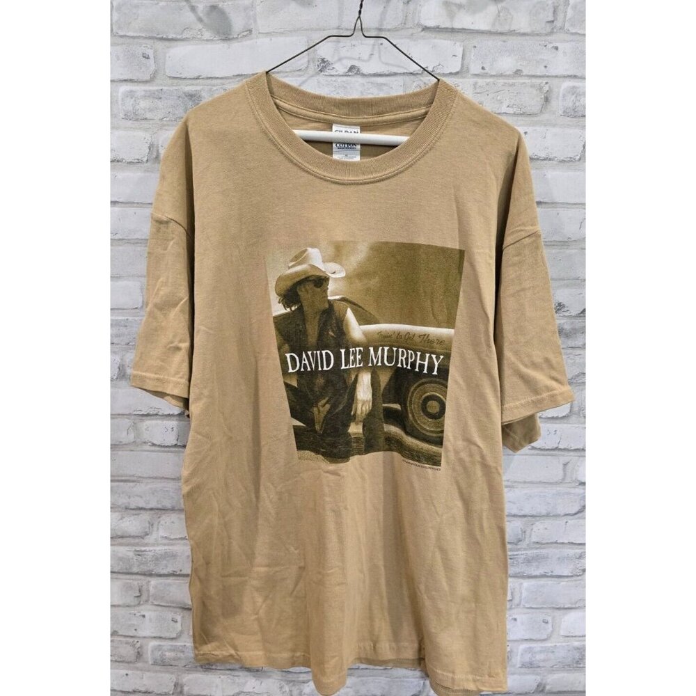 Vtg David Lee Murphy Signed T-shirt XL Might Be A Little Loco Crazy's Alright